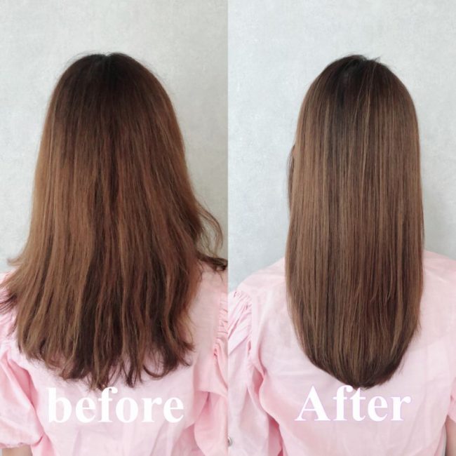 ビフォアフター縮毛矯正
