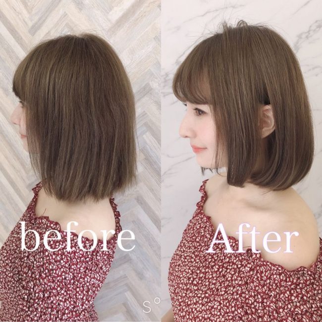 髪質改善ビフォアアフター