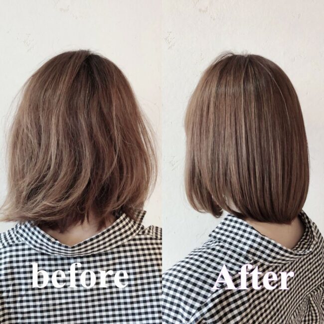 髪質改善トリートメントBefore→After